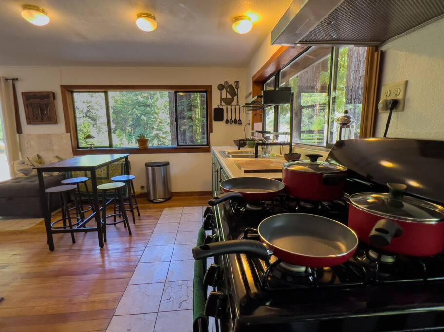 가버빌 Little House In The Redwoods With A Hot Tub! 아파트 외부 사진