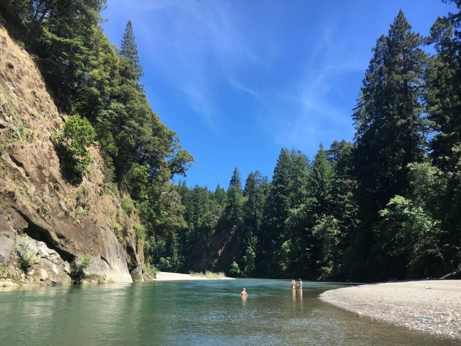 가버빌 Little House In The Redwoods With A Hot Tub! 아파트 외부 사진